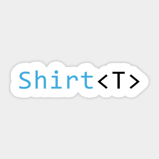 Shirt Programming Code Design Sticker